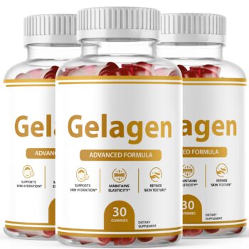 Gelagen Gummies, 30 Count per Bottle - 3 Pack (90 Total)