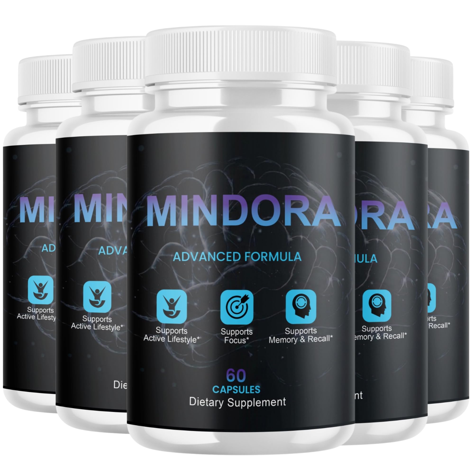 Mindora Capsules Supplement Pills, 300 Count (5-Pack)