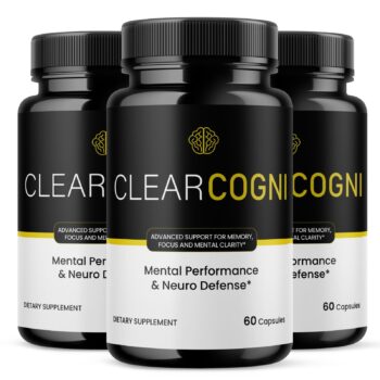 Clear Cogni Dietary Supplement, 3 Bottles (60 Capsules Each)