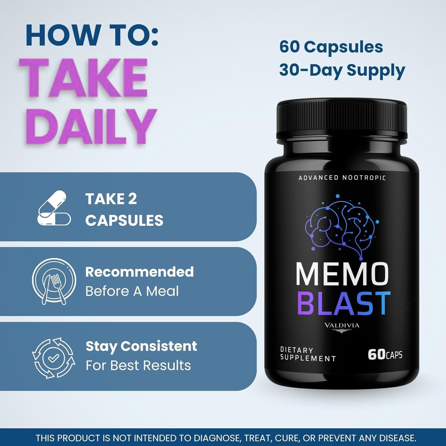 Memo Blast Capsules - 120 Capsules (2 Pack)