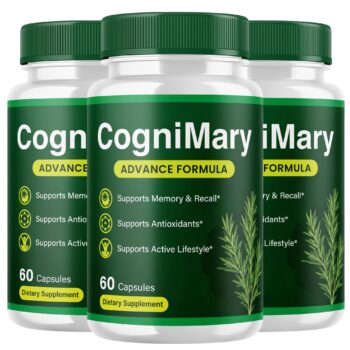 CogniMary Capsules Nootropic Support Supplement, 180 Capsules (3-Pack)
