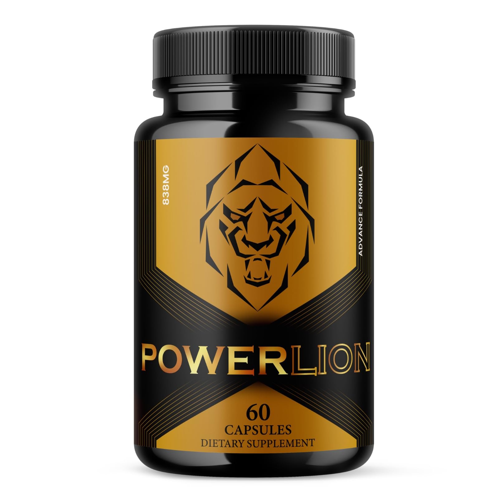 PowerLion Dietary Supplement, 60 Capsules, 1 Bottle