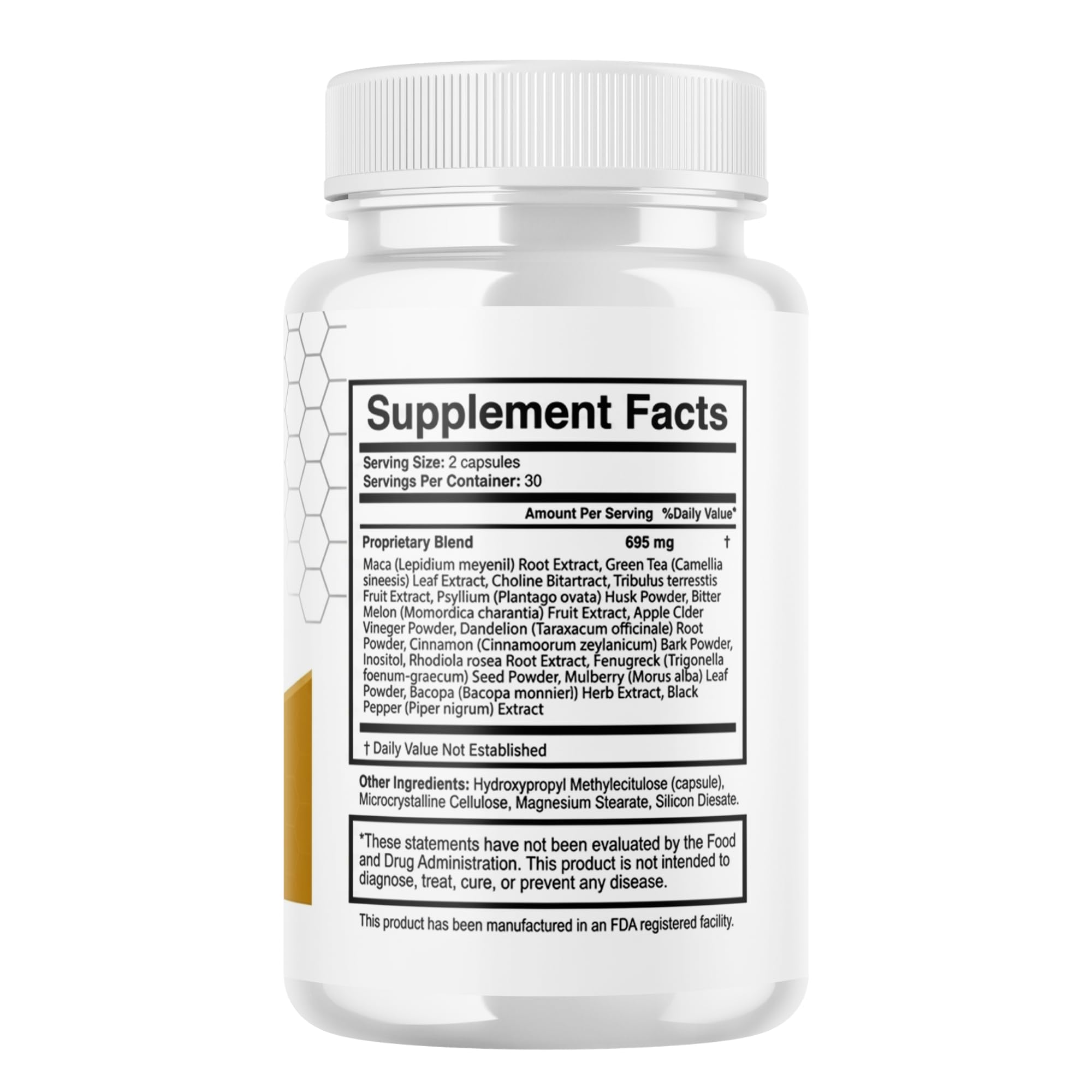 Memo Honey Dietary Supplement Capsules, 2-Pack (120 Capsules Total)