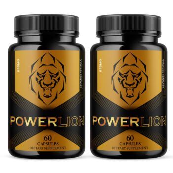 PowerLion Dietary Supplement, 2 Bottles (60 Capsules Each)
