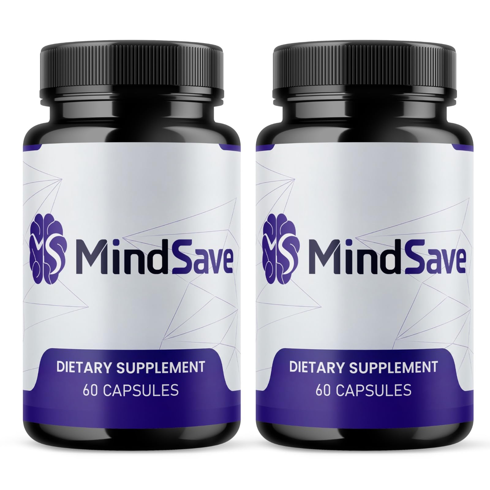 MindSave, 2 Bottles — 60 Capsules Each