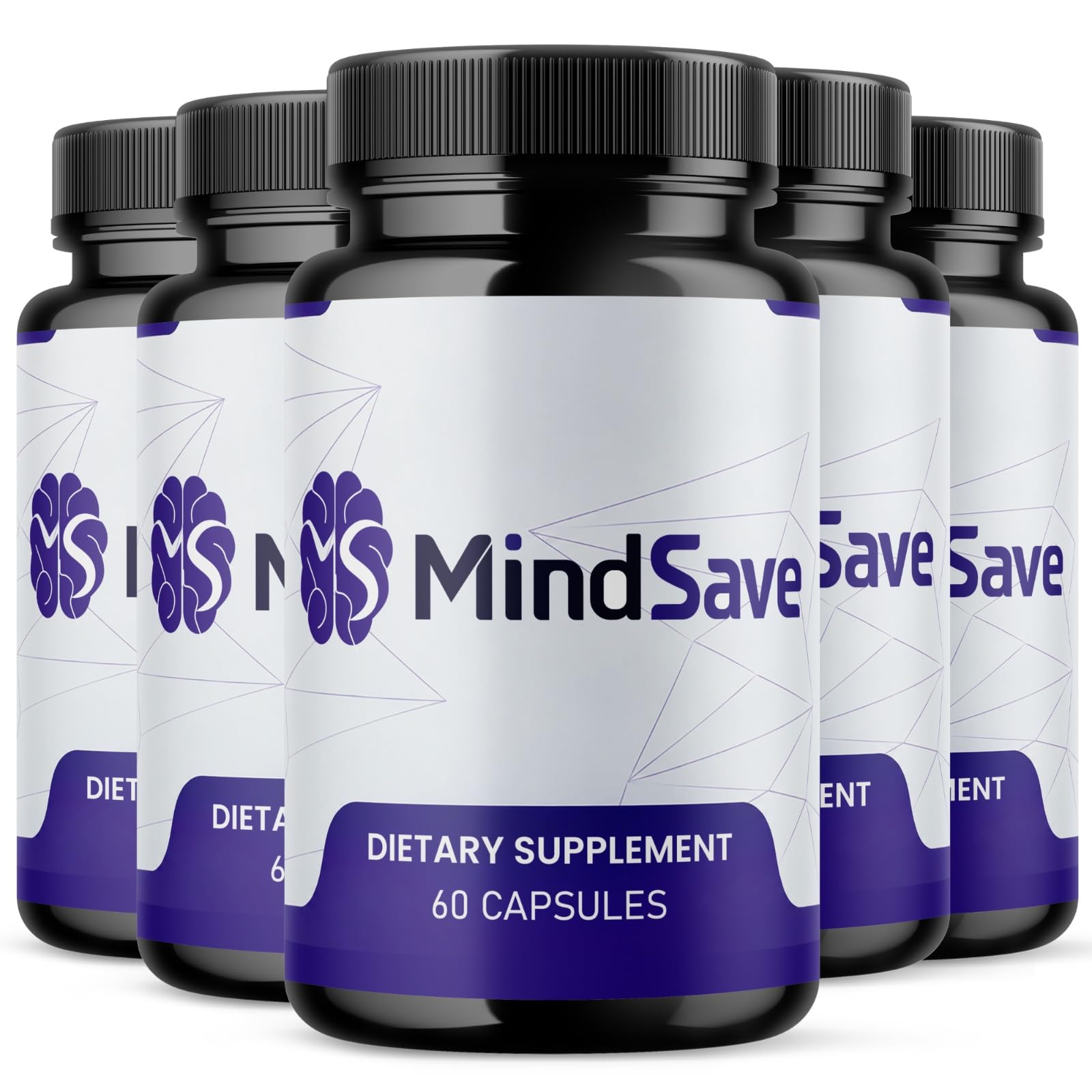 MindSave 5 Bottles (60 Capsules Each)