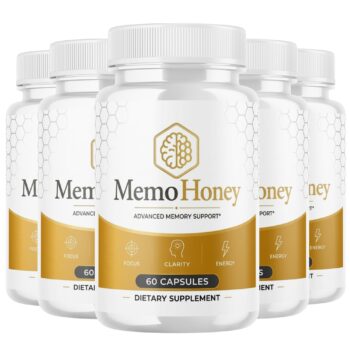 Memo Honey Dietary Supplement Capsules, 5-Pack (300 Capsules Total)